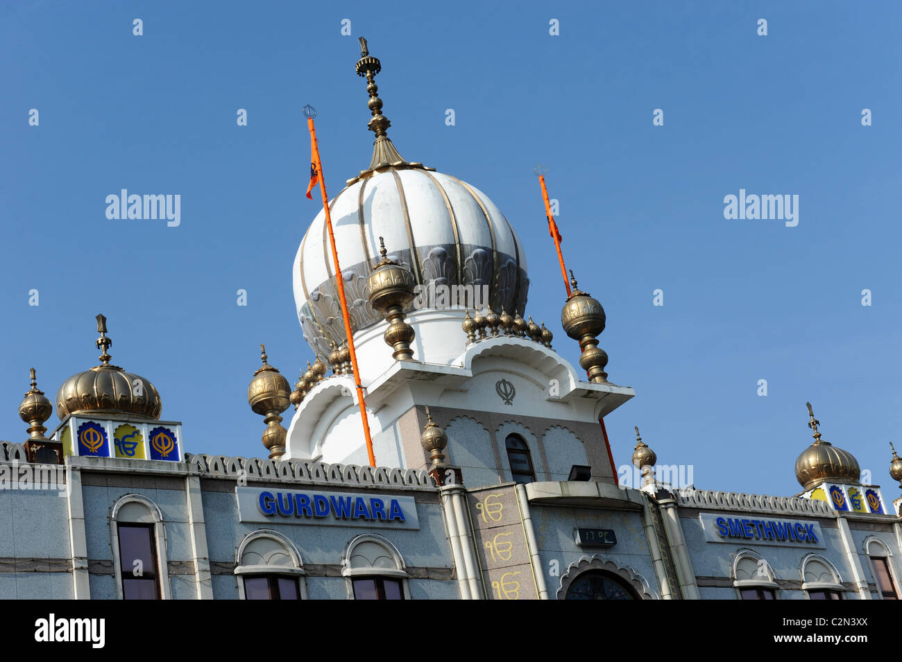 Guru Nanak Gurdwara Sikh temple in Smethwick near Birmingham UK Stock
