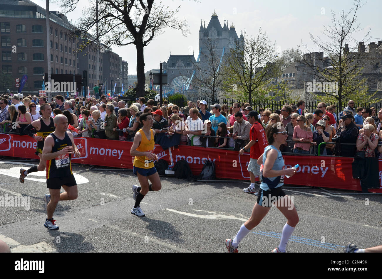 Virgin London Marathon 2011 Stock Photo Alamy