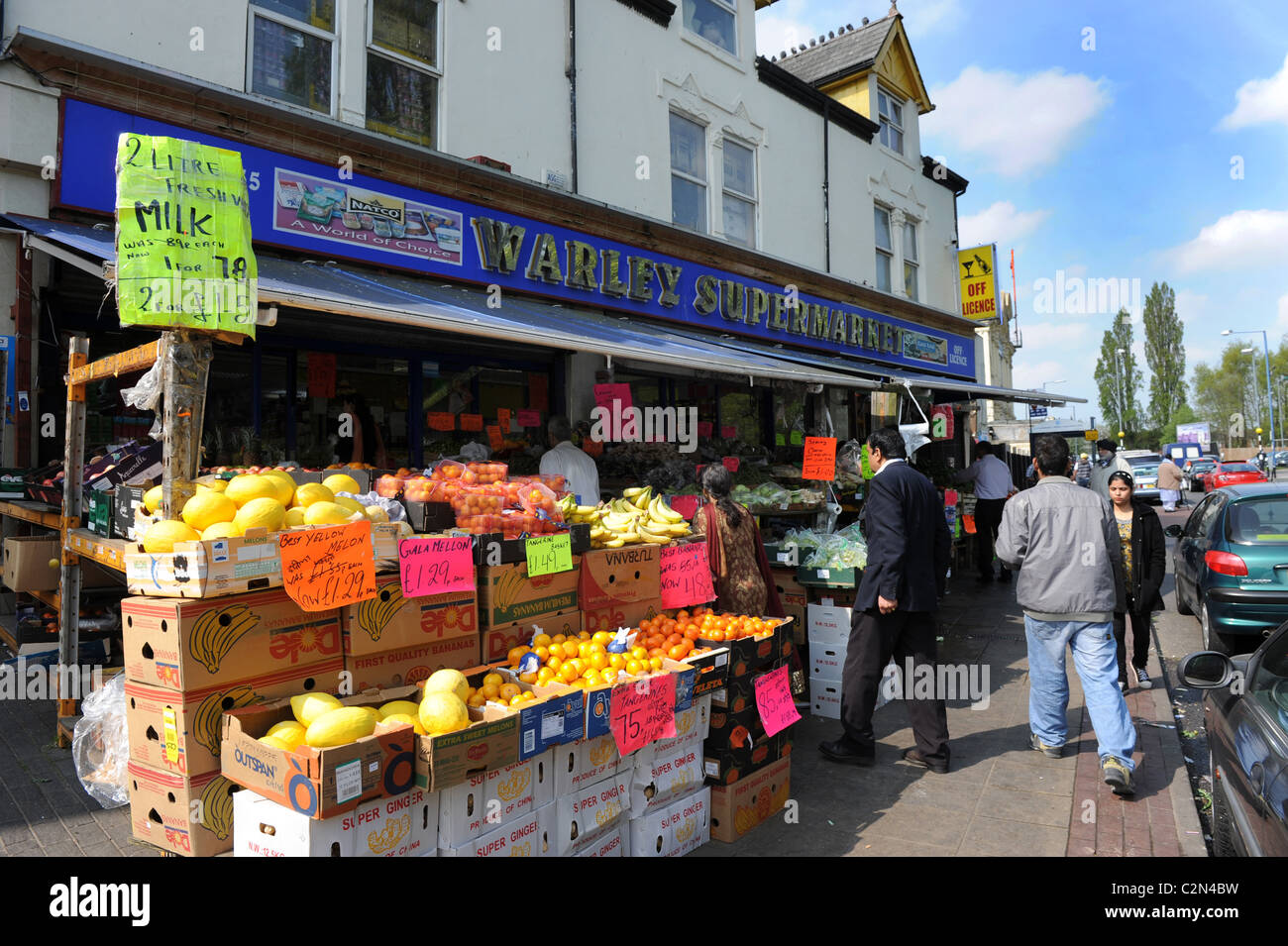 Smethwick High Street shops West Midlands Uk Stock Photo Alamy