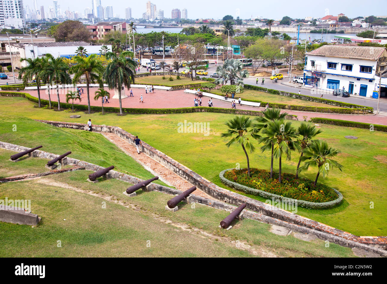 Castillo de San Felipe de Barajas, Cartagena, Colombia Stock Photo