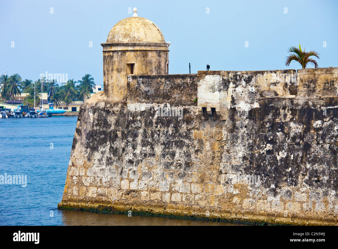 City walls, Cartagena, Colombia Stock Photo