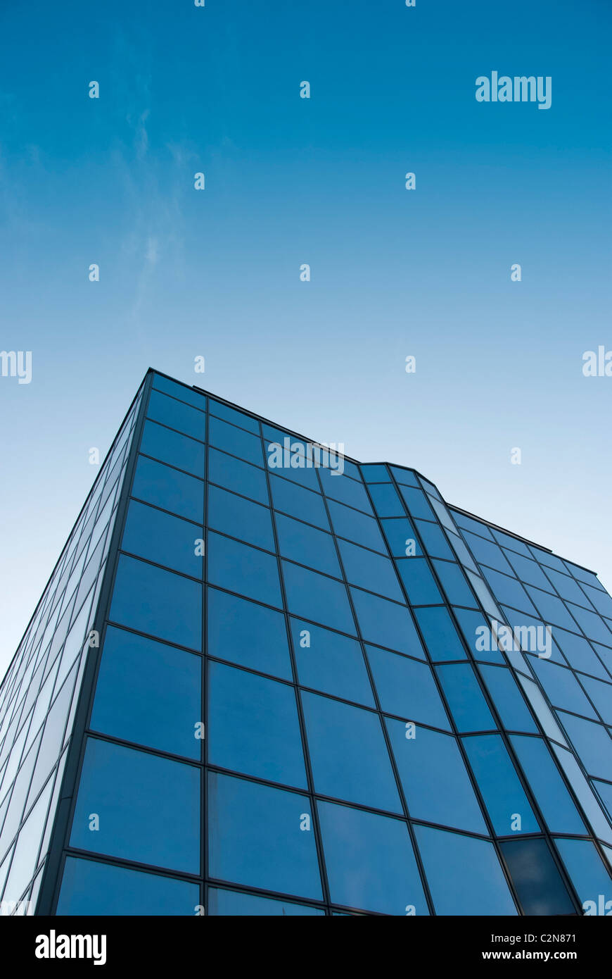 modern glass city building Stock Photo