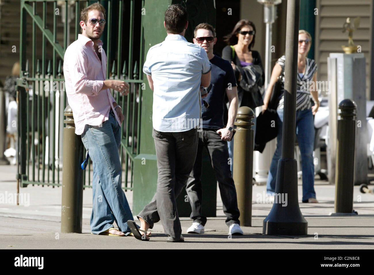 Human Nature band members out and about in Sydney Sydney, Australia