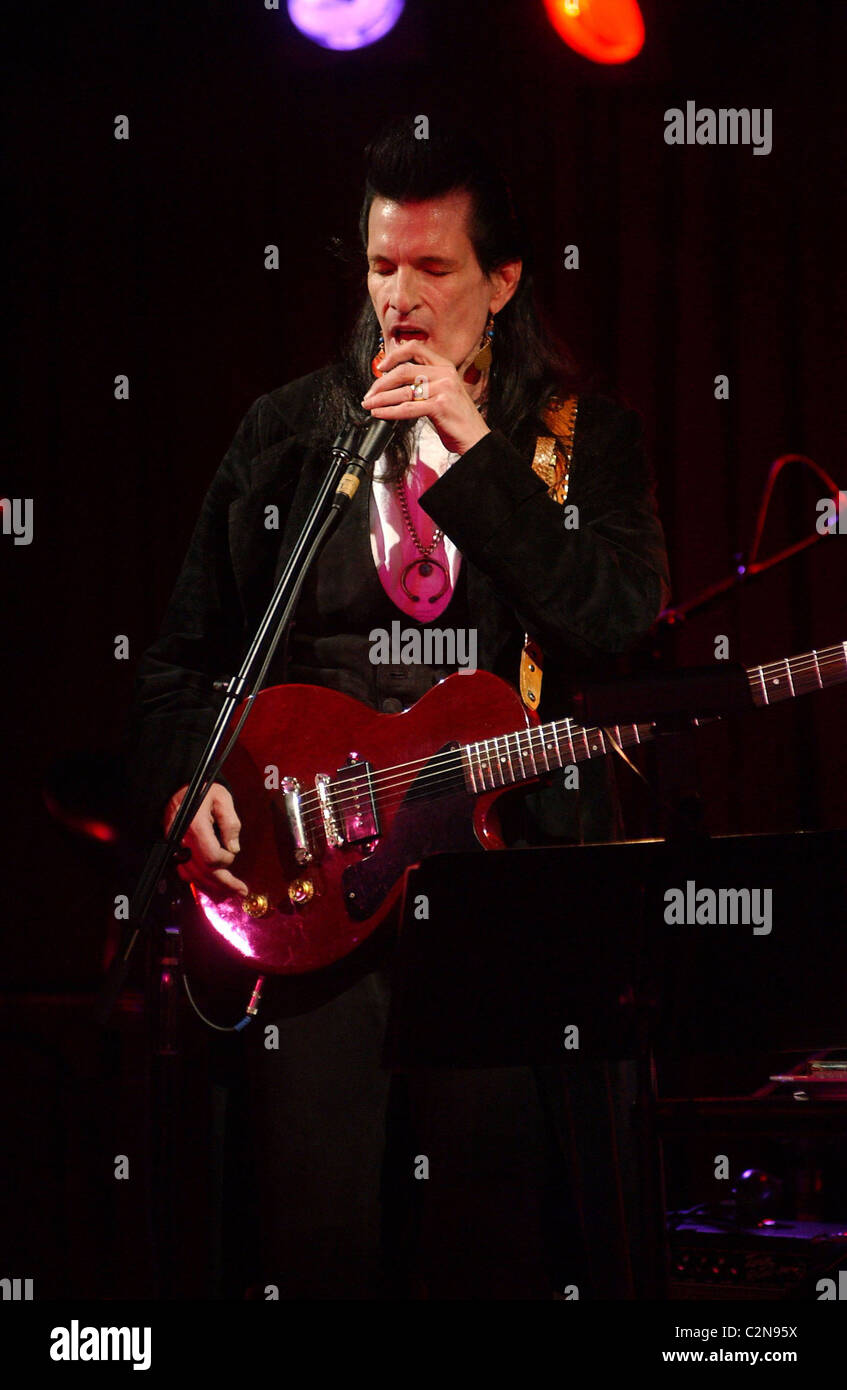 Willy DeVille performing at the B.B. King's Blues Club New York City, USA - 28.03.08 Stock Photo