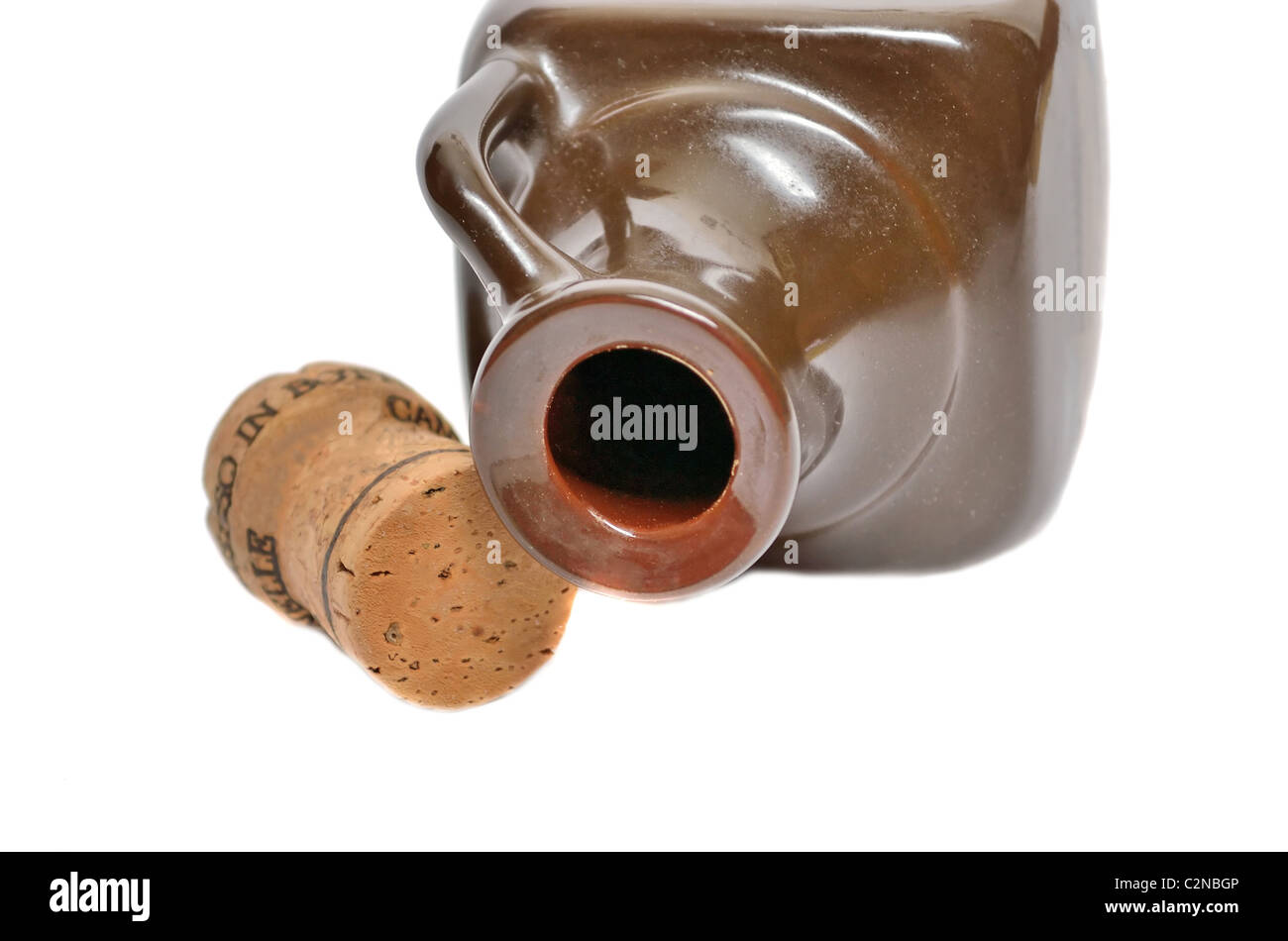 Download Ceramic Bottle And A Cork On A White Background Stock Photo Alamy Yellowimages Mockups
