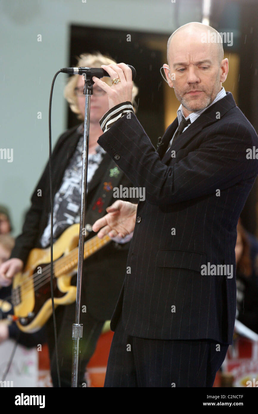 Michael Stipe R.E.M performs live on NBC's 'The Today Show' Toyota