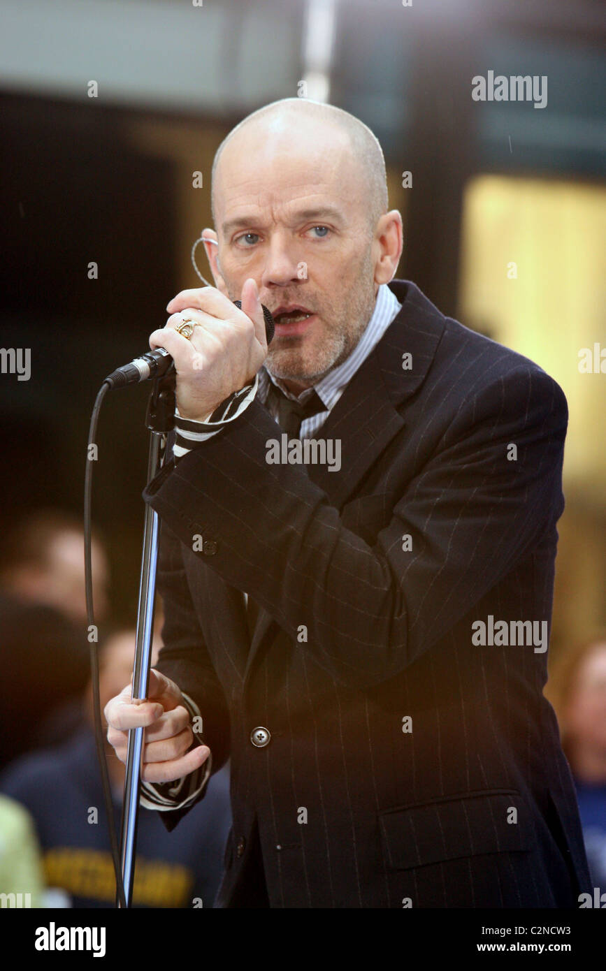 Michael Stipe R.E.M performs live on NBC's 'The Today Show' Toyota