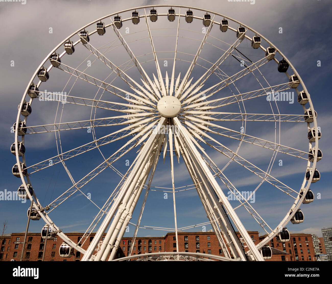 Big Wheel in Liverpool at the Albert Dock Stock Photo Alamy