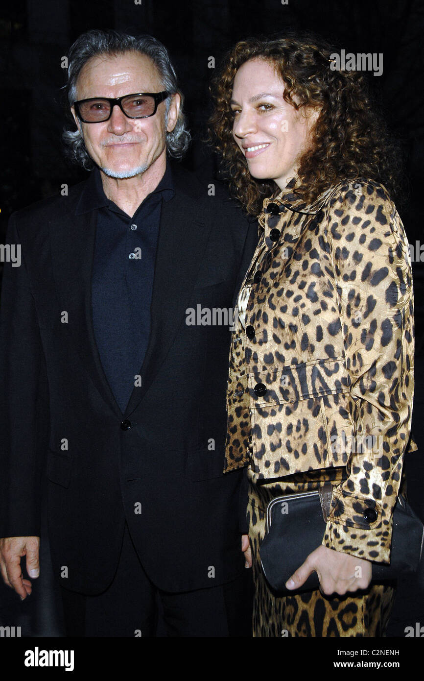 Harvey Keitel with wife 2008 Tribeca Film Festival Vanity Fair Party at