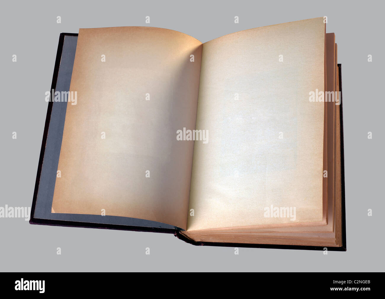 Empty old book with hardcover for design layout Stock Photo