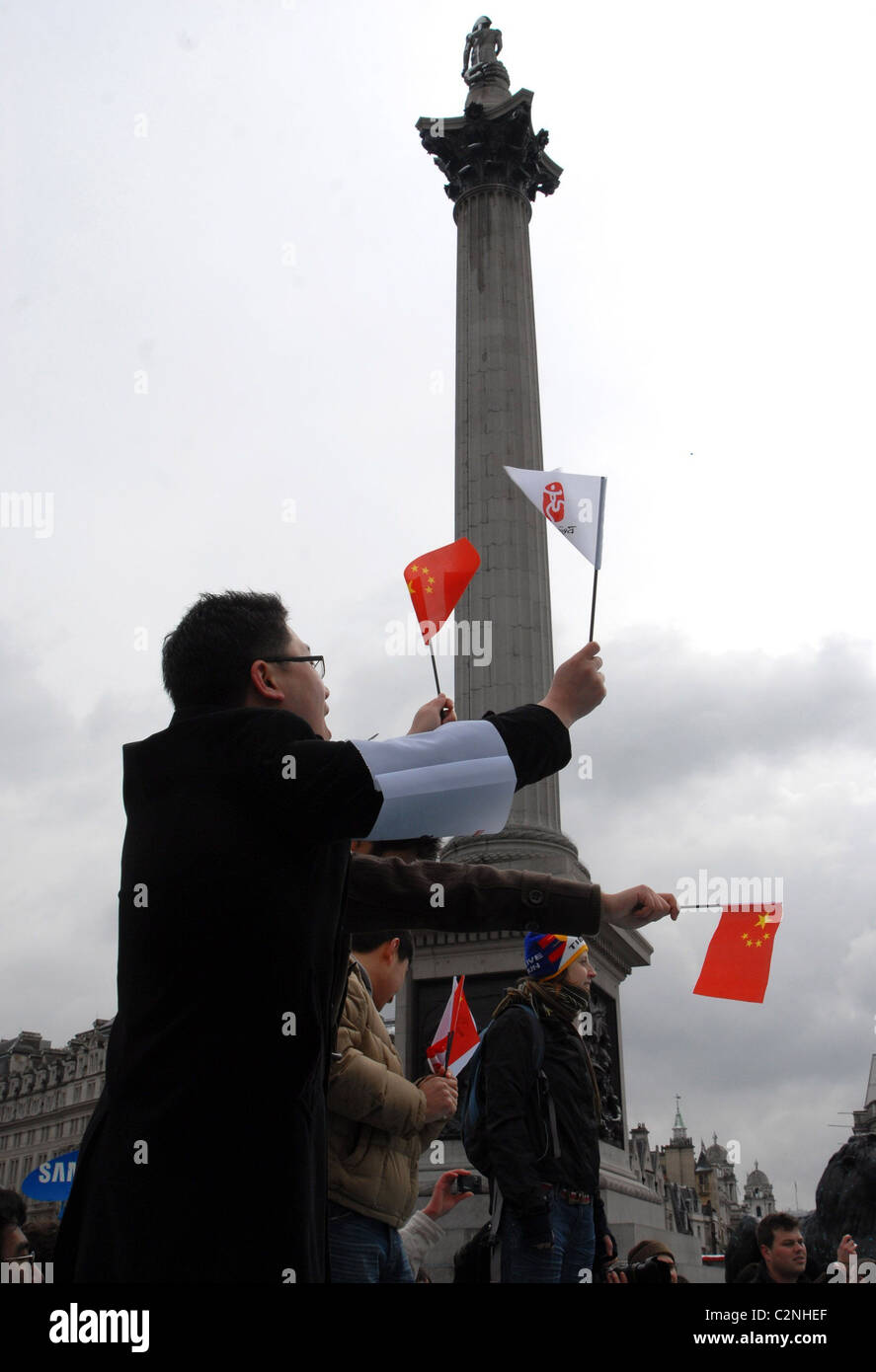 Protests during the Beijing 2008 Olympic Torch Relay London, England