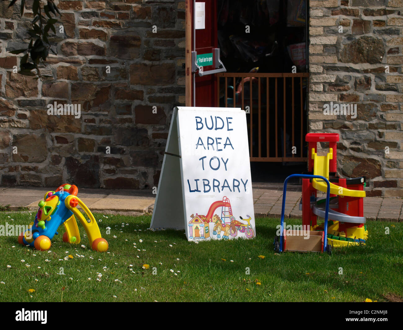Bude area toy library, Cornwall, UK Stock Photo