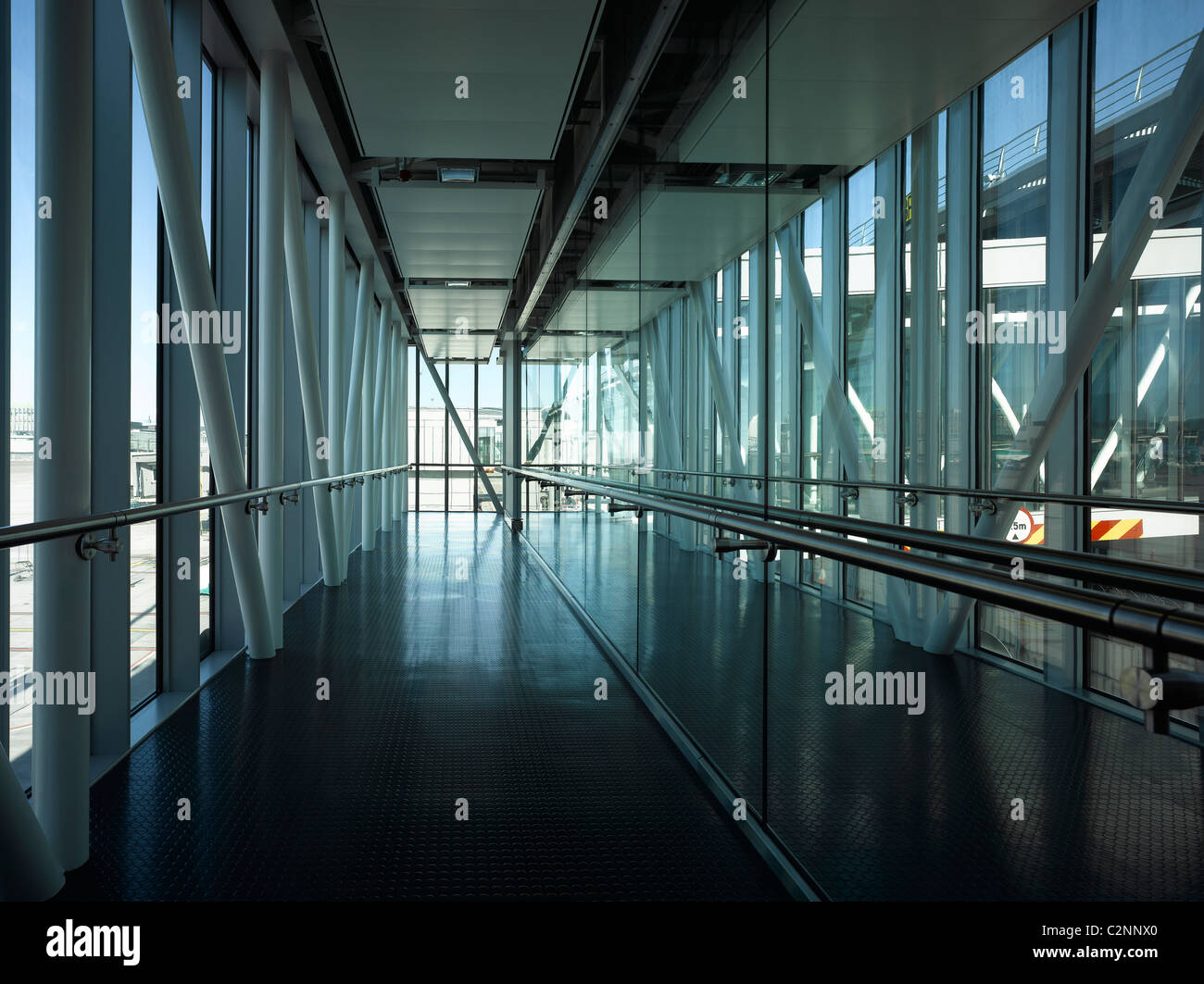 Dublin Airport, Terminal 2. Corridor Stock Photo