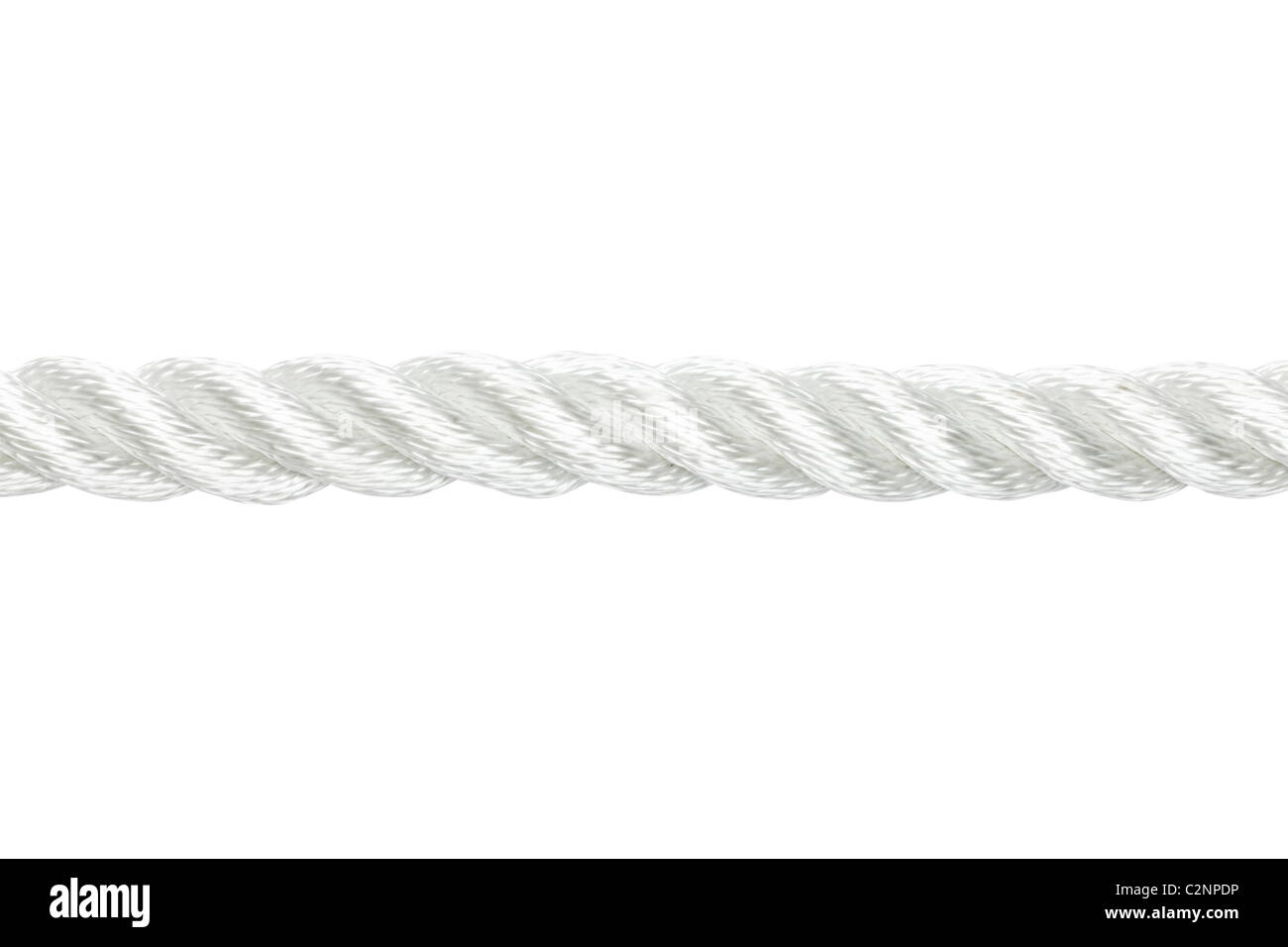 Strong nylon rope isolated on white Stock Photo Alamy