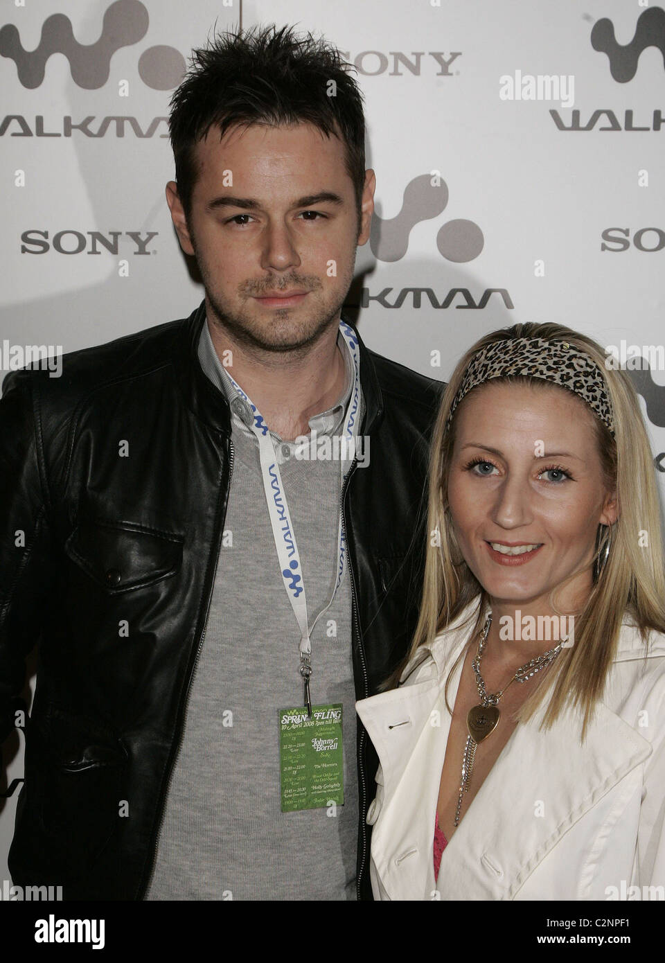 Danny Dyer and wife Walkman Spring Fling party at Reliance Square ...