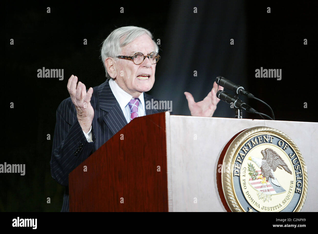 Dominick Dunne The Department of Justice held its annual National Crime Victims Rights Week candlelight vigil. The Keynote Stock Photo