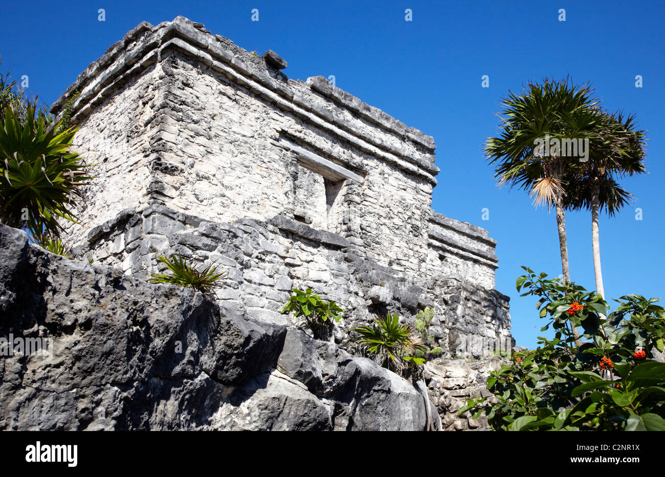 Tulum Ruins Tulum Quintana Roo Mexico Stock Photo