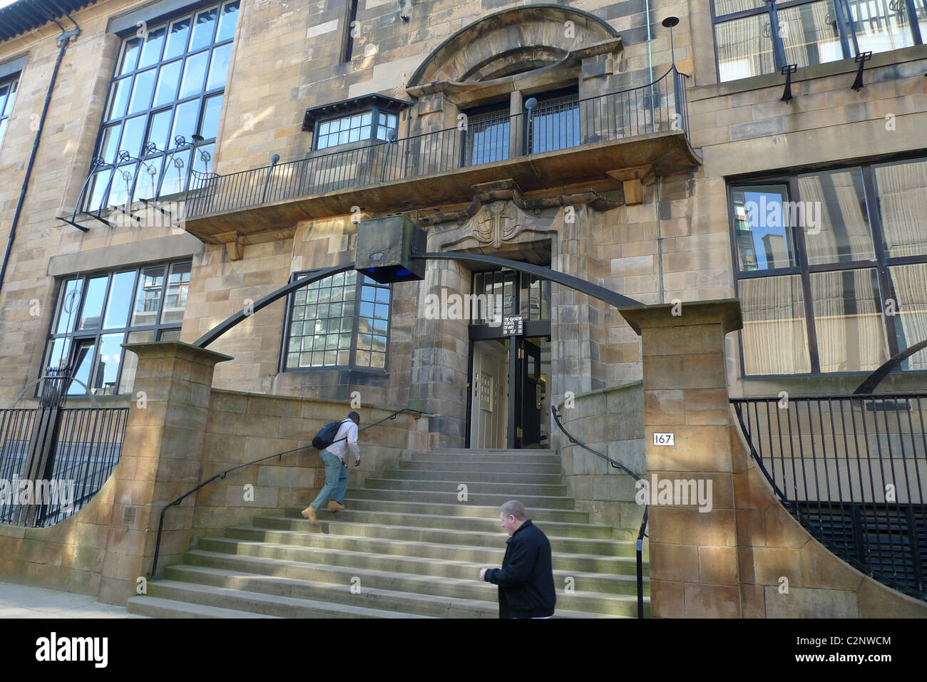 The Charles Rennie MackIntosh designed Glasgow School of Art, in Glasgow, Scotland. Stock Photo