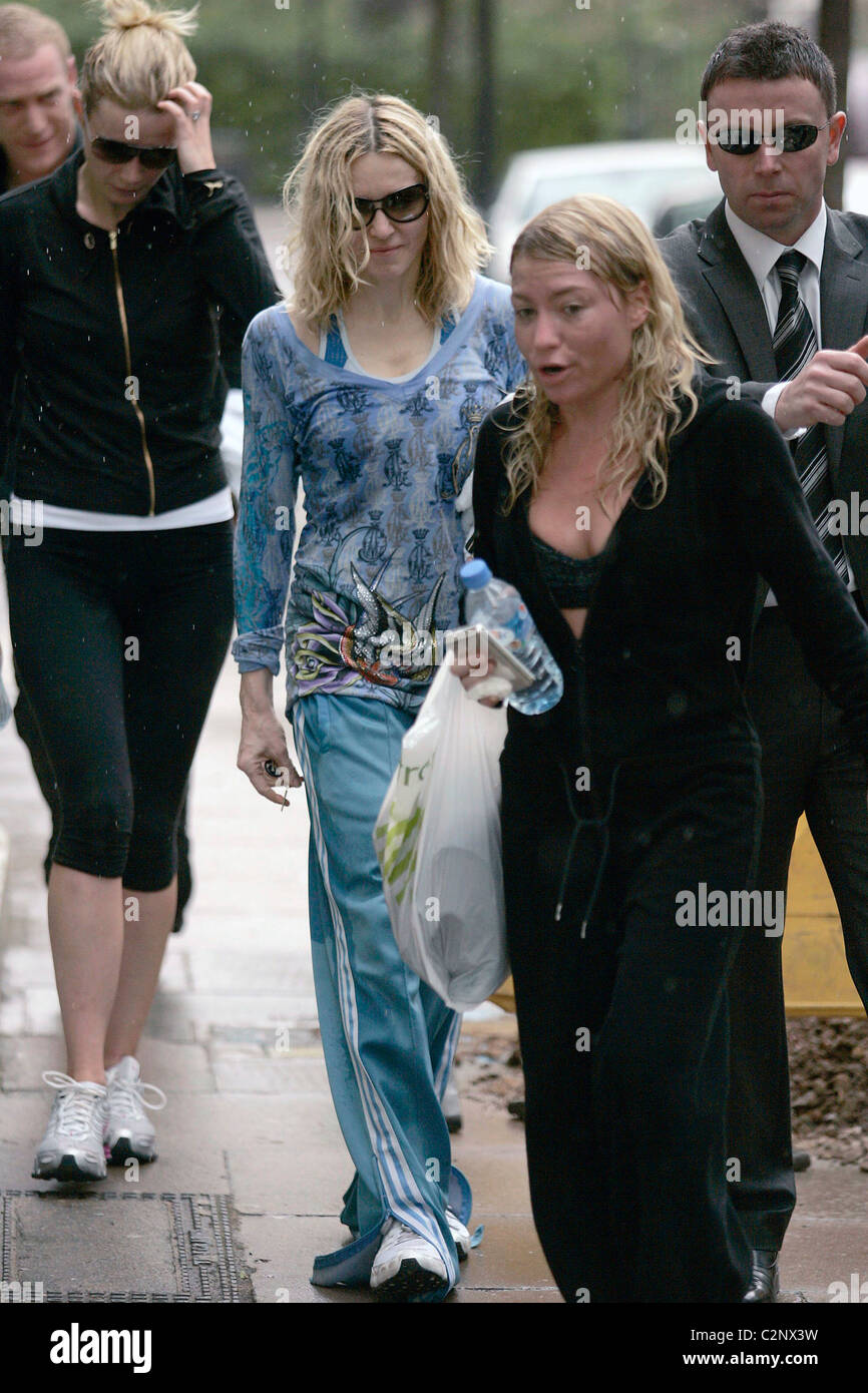 Madonna and Gwyneth Paltrow leaving their gym London, England - 14.04.