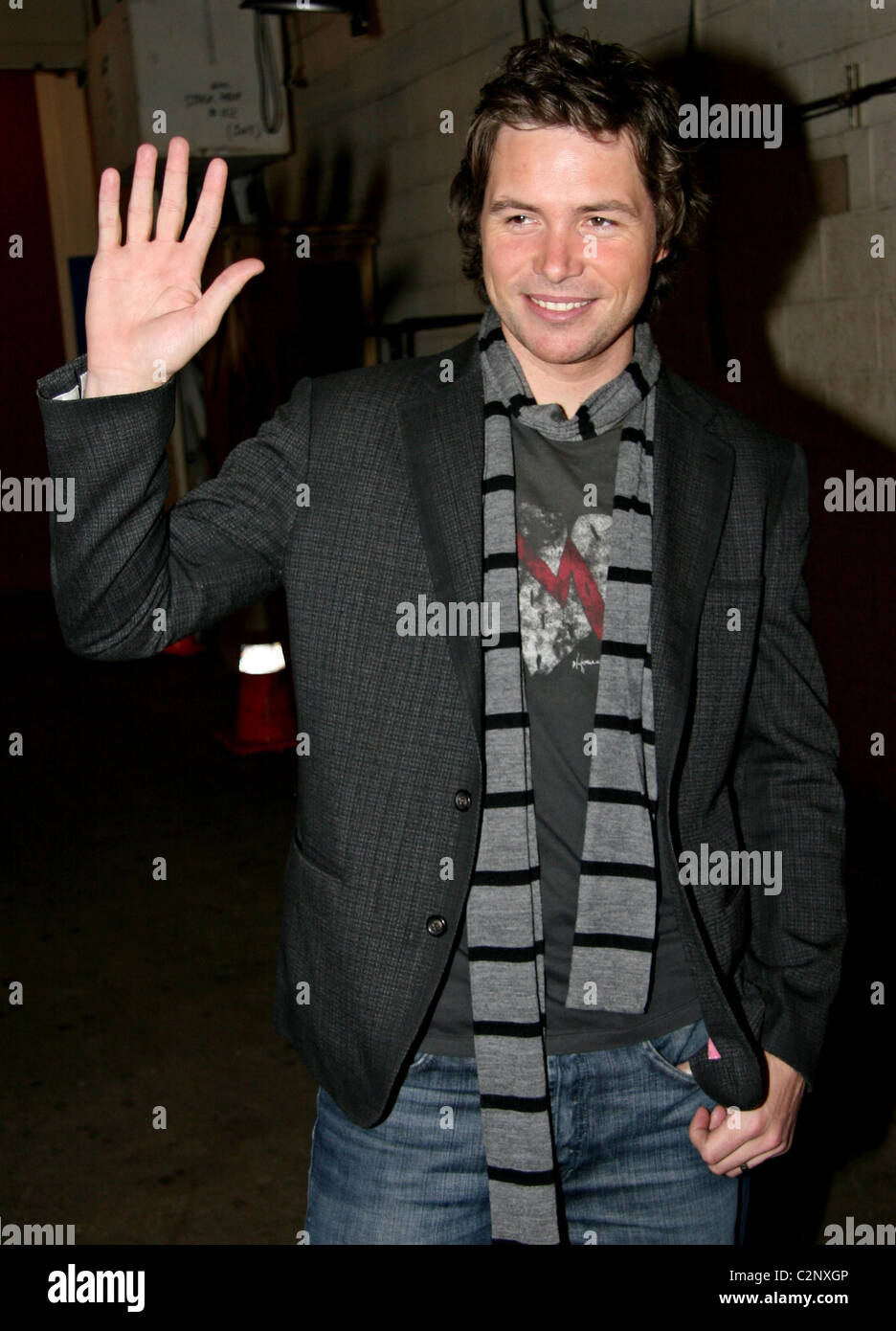 Former Contestant On American Idol Michael Johns Leaving Abc Studios After Appearing On Live With Regis And Kelly New York Stock Photo Alamy