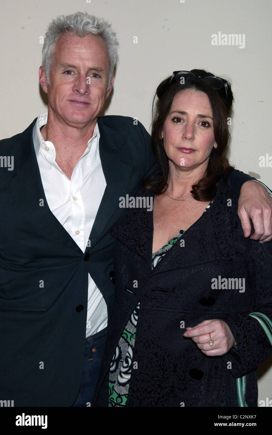 John Slattery and Talia Balsam attending 'Lean On Me' the 6th Annual Our Time Theatre Gala at the Skirball Center for the Stock Photo