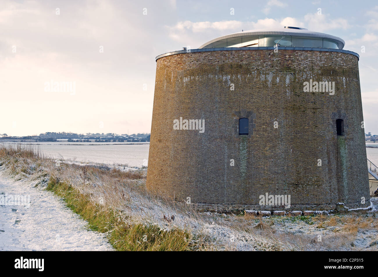 Martello tower, Bawdsey, Suffolk, UK. Stock Photo