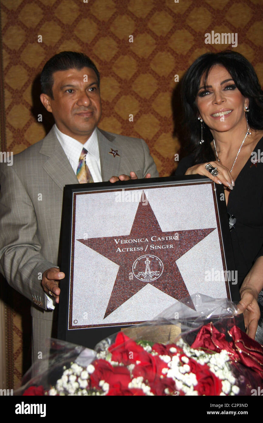 Actress and Singer Veronica Castro honored with a star on the Las Vegas