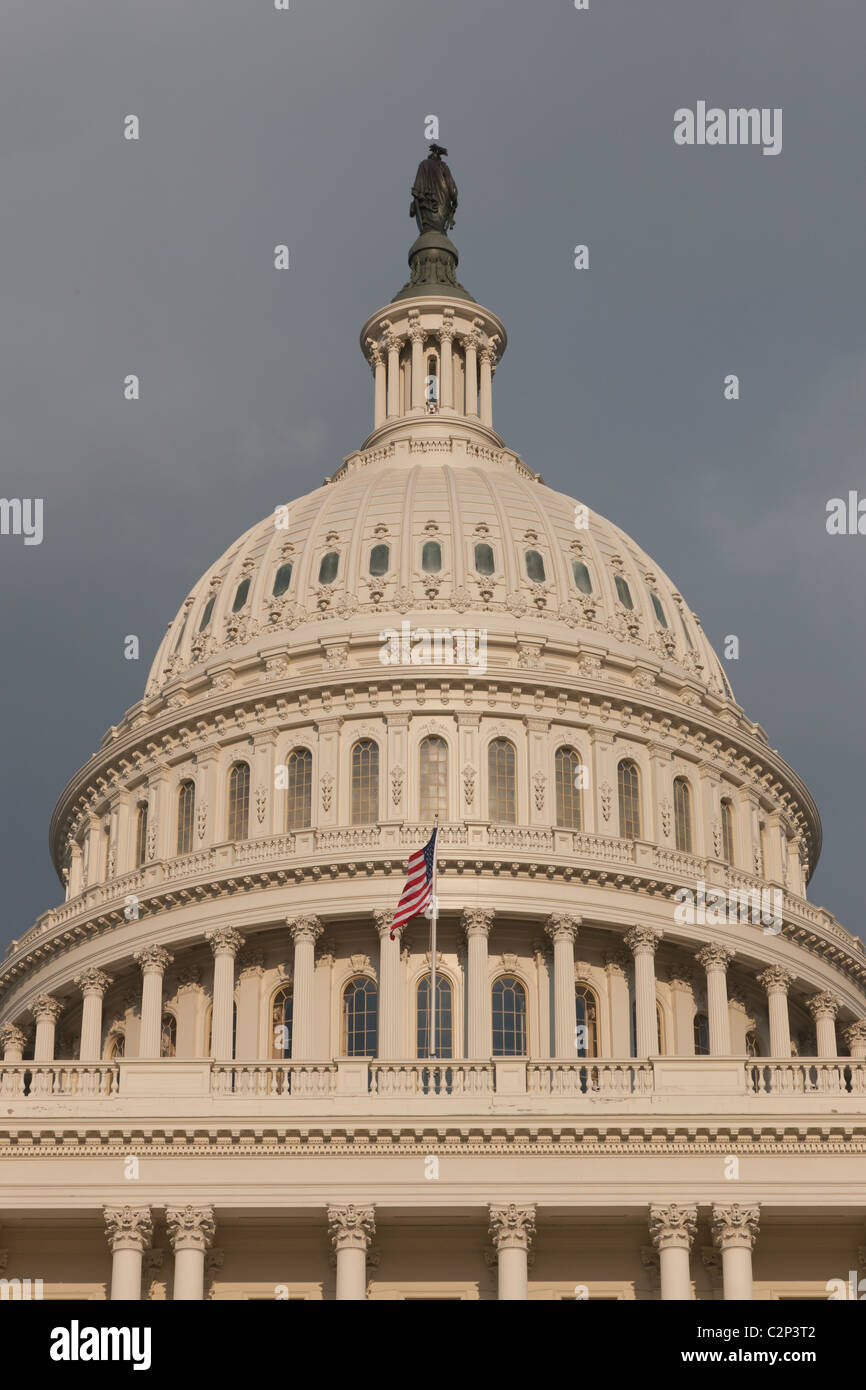 US Capitol Building, in Washington DC, in late afternoon light Stock Photo