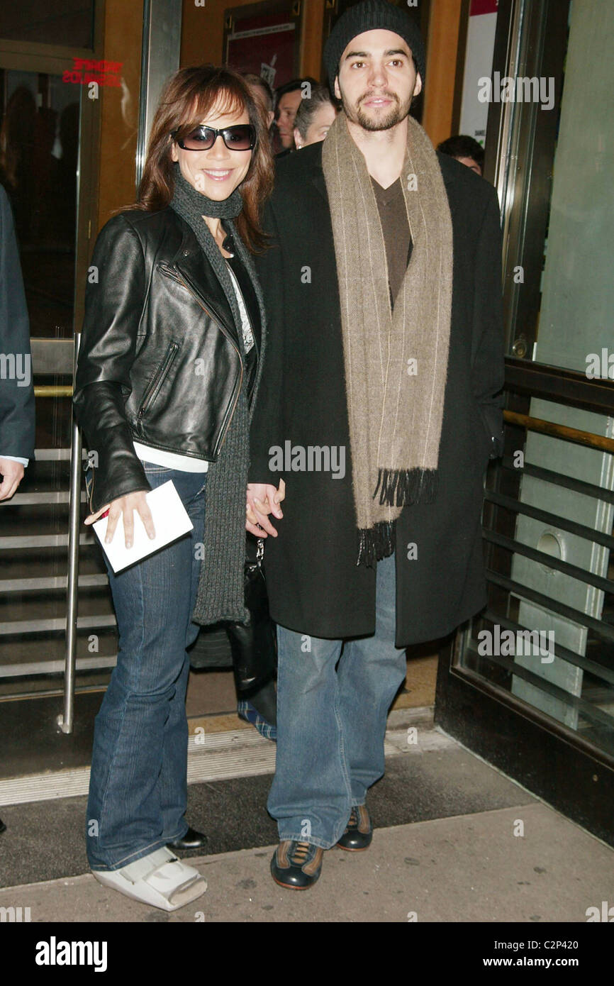 Rosie Perez and boyfriend Ramon Rodriguez Opening Night of 'Les Liaisons Dangereuses' at the