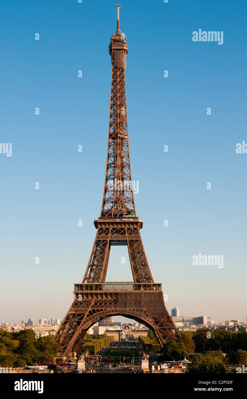 Paris, the beautiful Eiffel Tower. Stock Photo