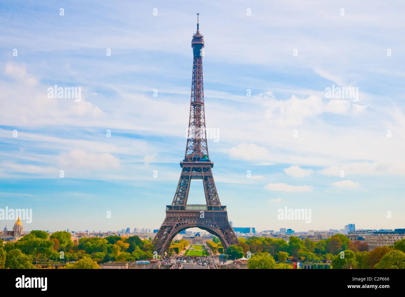 Paris, the beautiful Eiffel Tower. Stock Photo