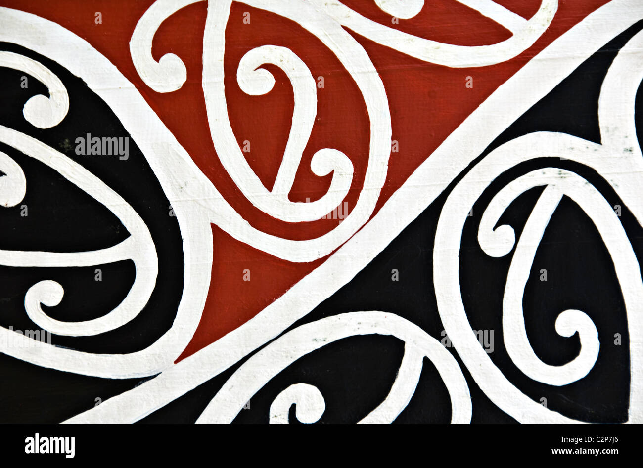 Typical Maori artwork Stock Photo