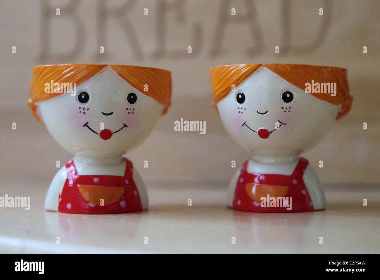 A Pair Of Decorative Egg Cups Stock Photo 36139569 Alamy