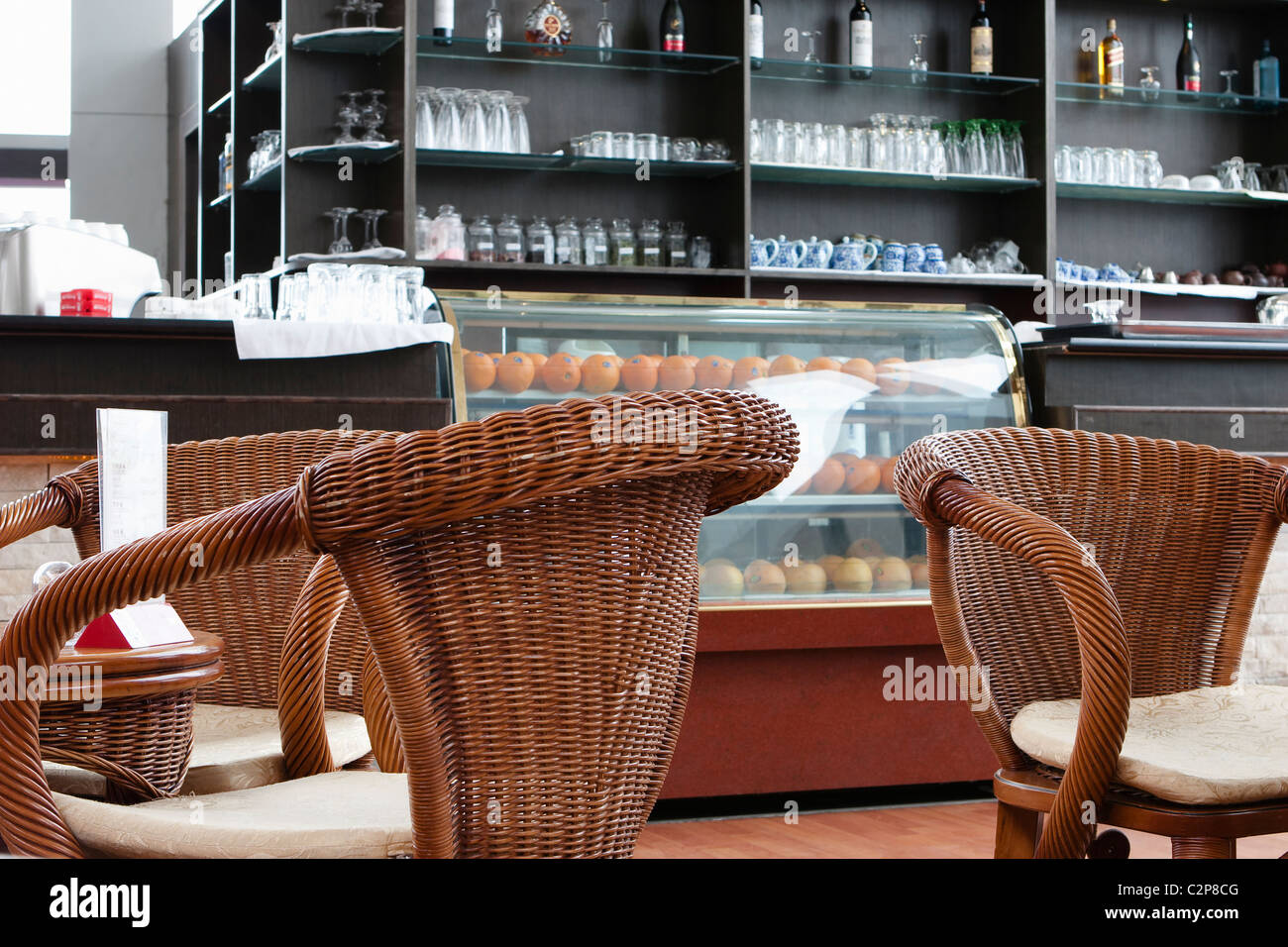 airport cafe Stock Photo