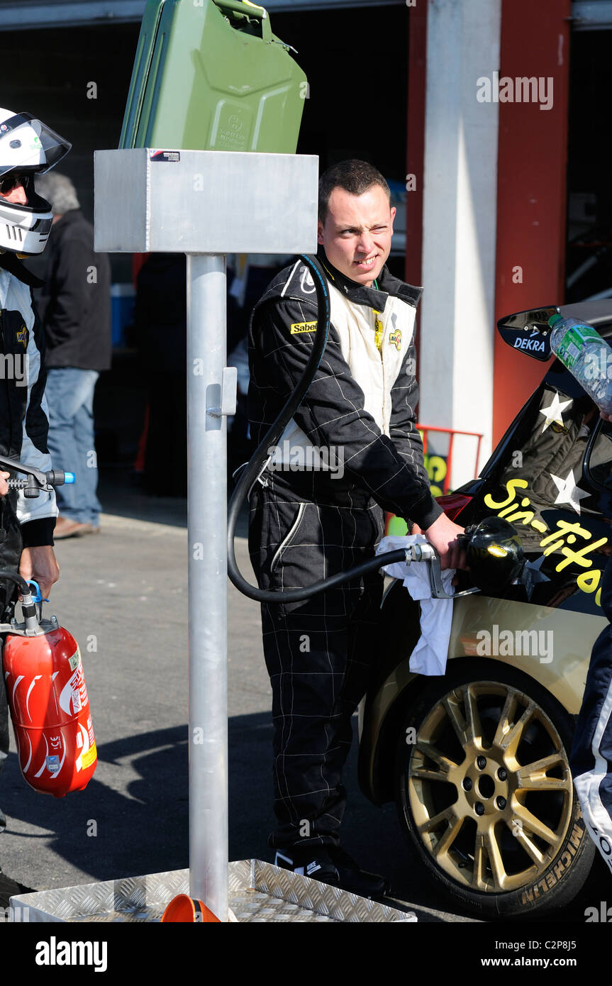 Refulled Stock photo of cars being refulled in the paddock at the circuit val de ...