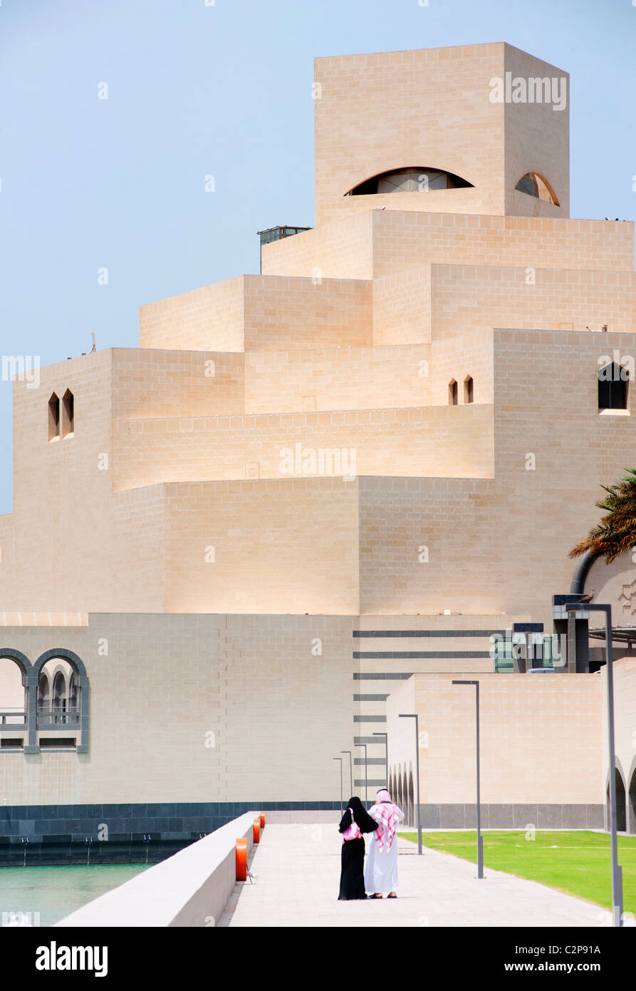 Museum of Islamic Art in Doha Qatar, Architect IM Pei Stock Photo