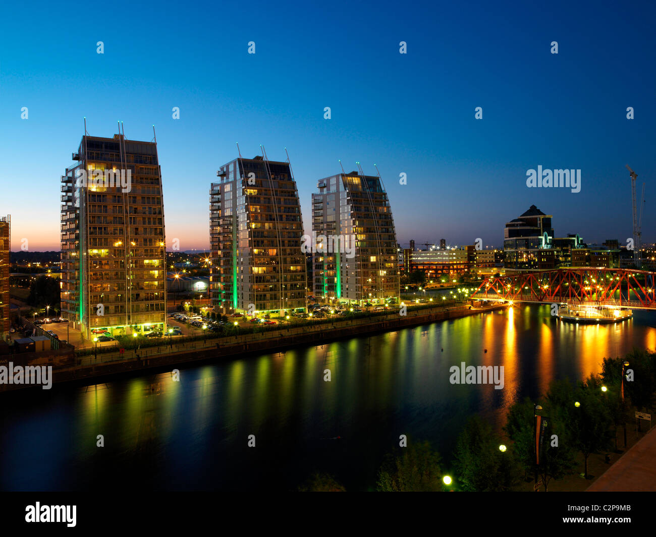 The NV Buildings, apartments, Salford Quays, Manchester Stock Photo Alamy