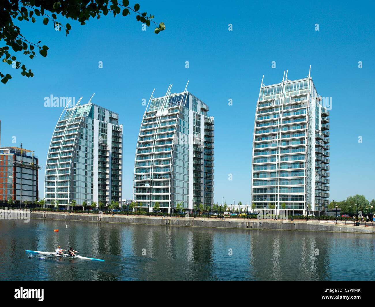 The NV Buildings, apartments, Salford Quays, Manchester Stock Photo Alamy