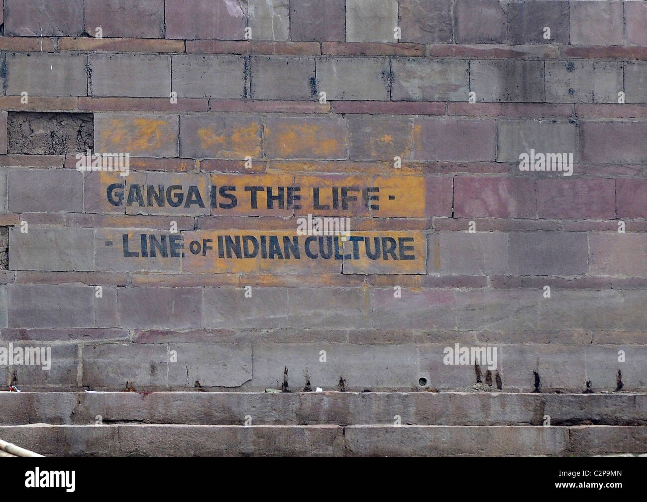 Ganga is the lifeline of Indian Culture, painted on the walls on the 