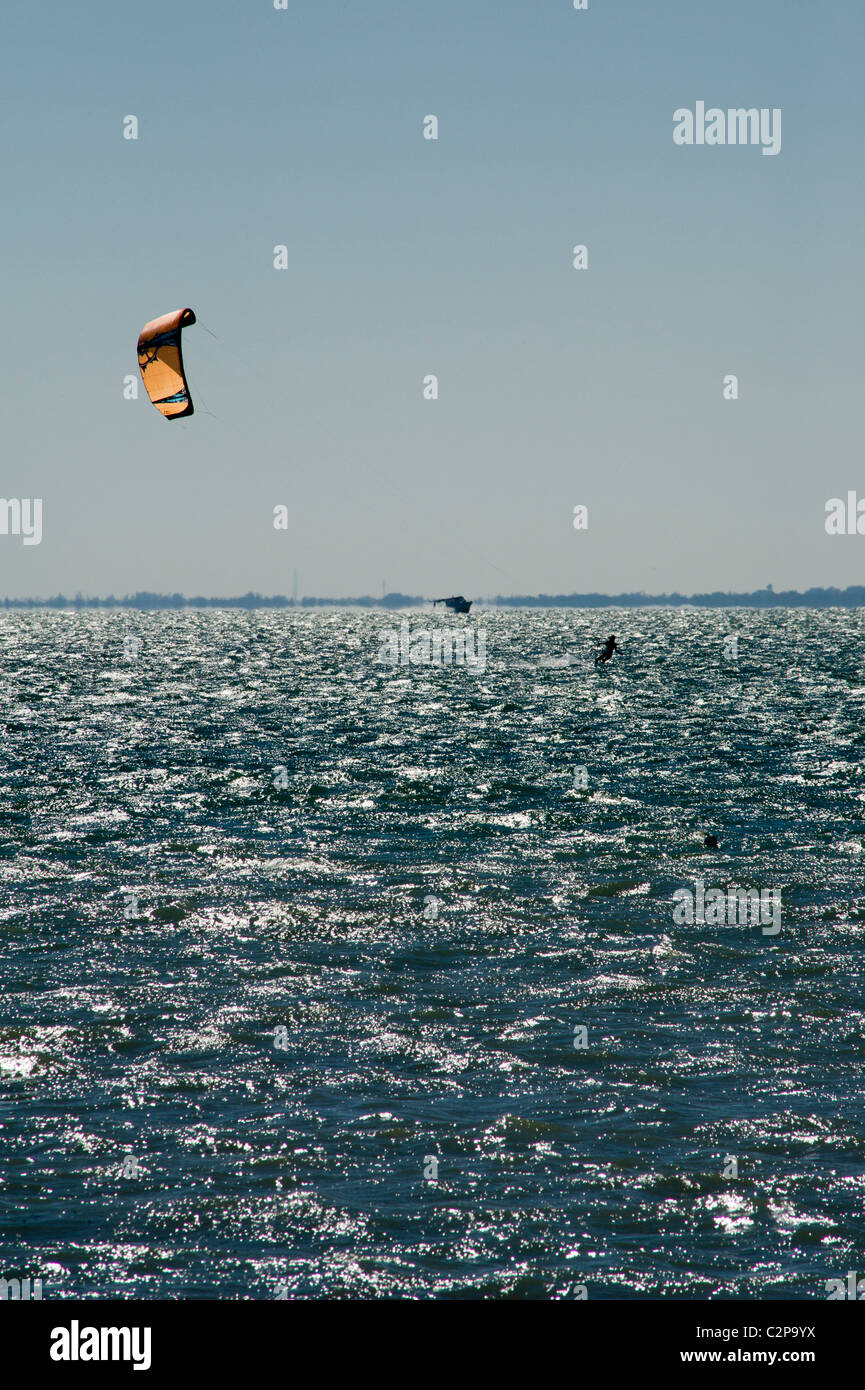 Kitesurfing in Miami, Florida Stock Photo Alamy