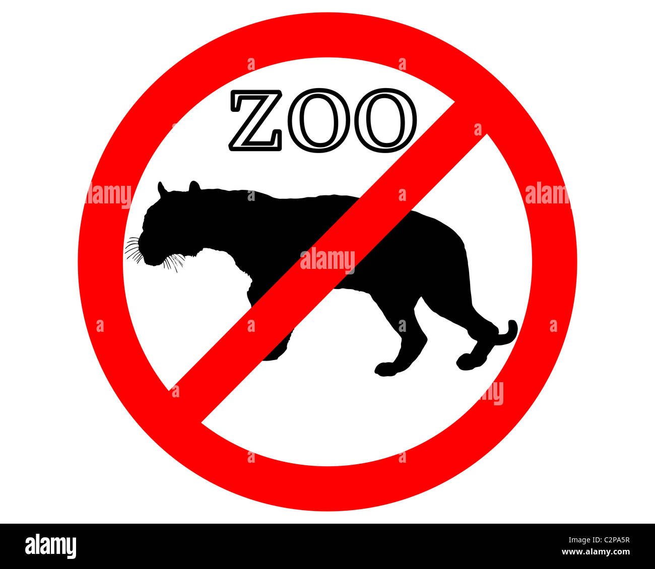 Tiger in zoo prohibited Stock Photo - Alamy