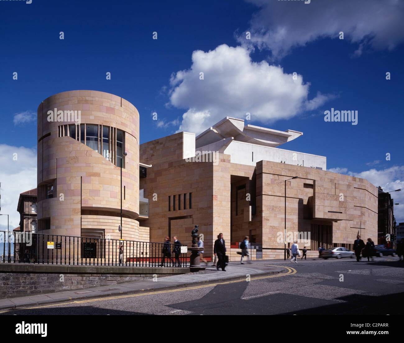 Museum of Scotland, Edinburgh, Scotland. Drum and front elevation Stock