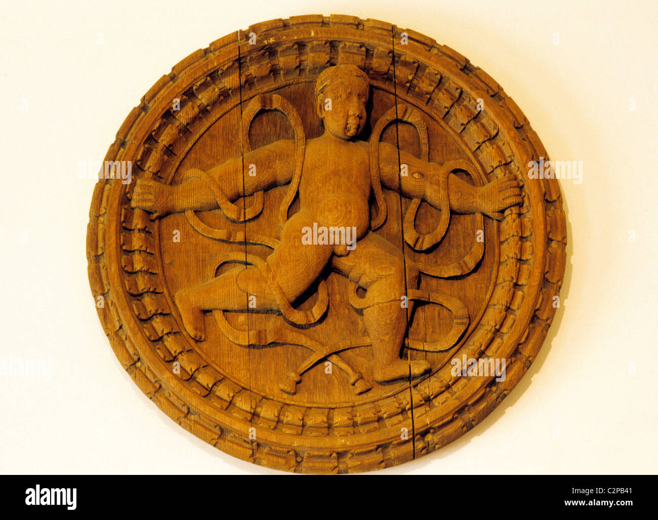 Stirling Castle, Renaissance carved wooden roundel, Scotland Scottish