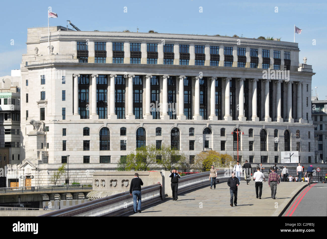 Unilever House headquarters building seen from Blackfriars Bridge City of London England UK Stock Photo