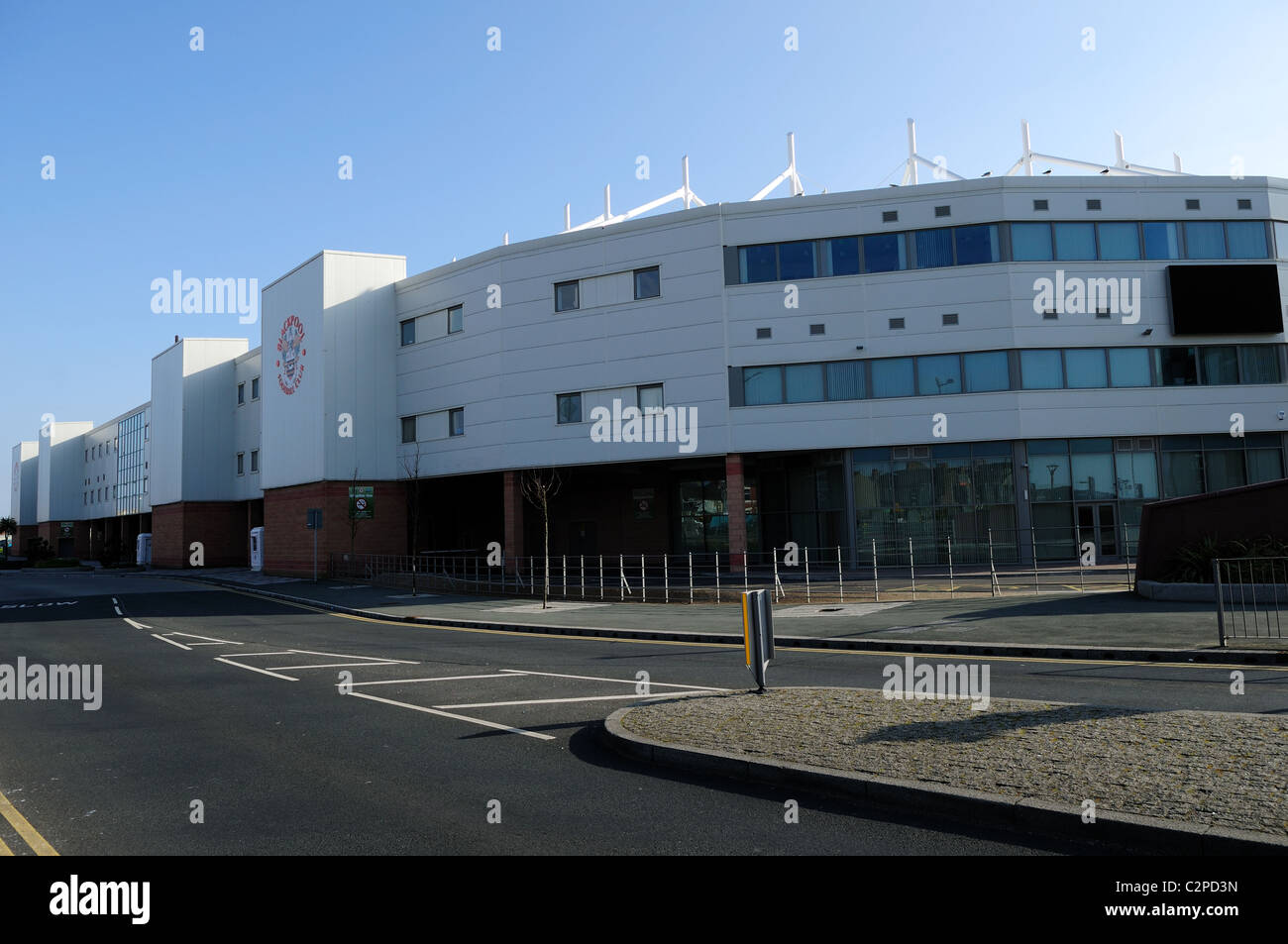 Blackpool Football Club Ground And Stadium Stock Photo Alamy