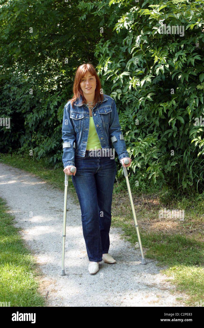 Bandages Crutch Injury High Resolution Stock Photography and Images - Alamy