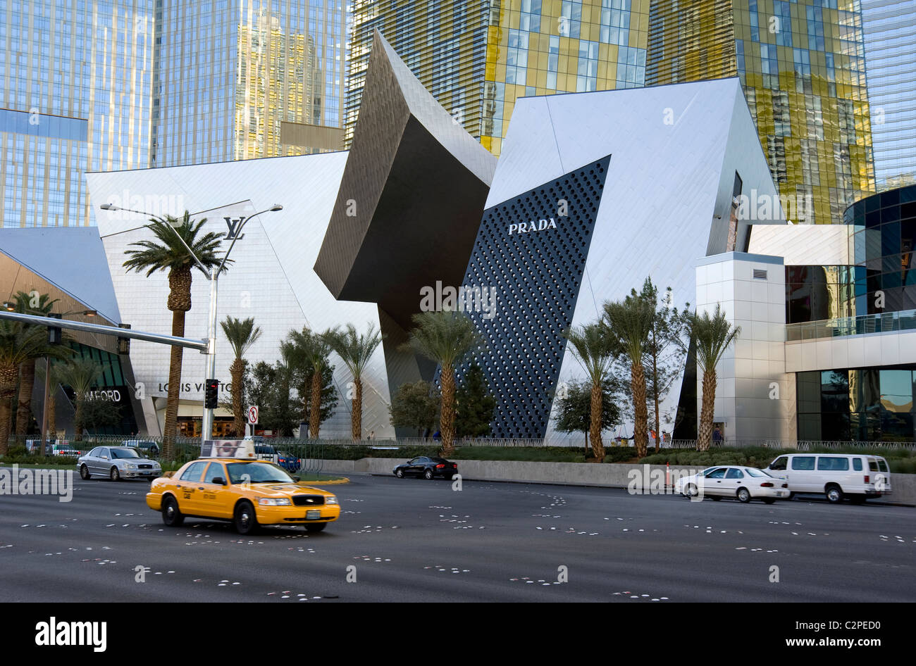 Exterior of Prada boutique at Crystals retail complex on the Strip in Las  Vegas Stock Photo - Alamy