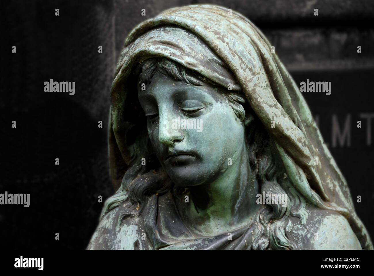 Cemetery sculpture Stock Photo
