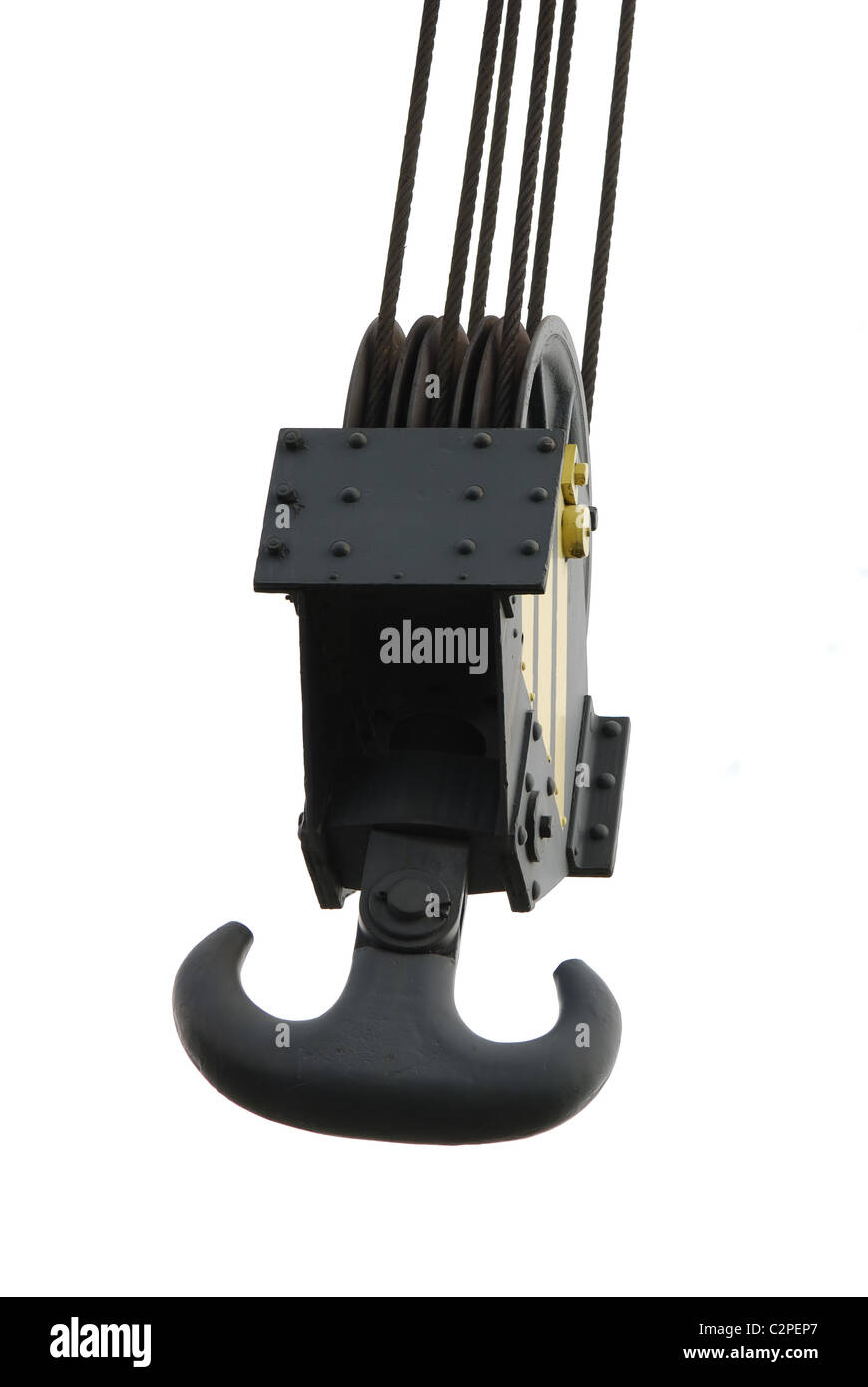 Heavy duty crane hook Stock Photo Alamy