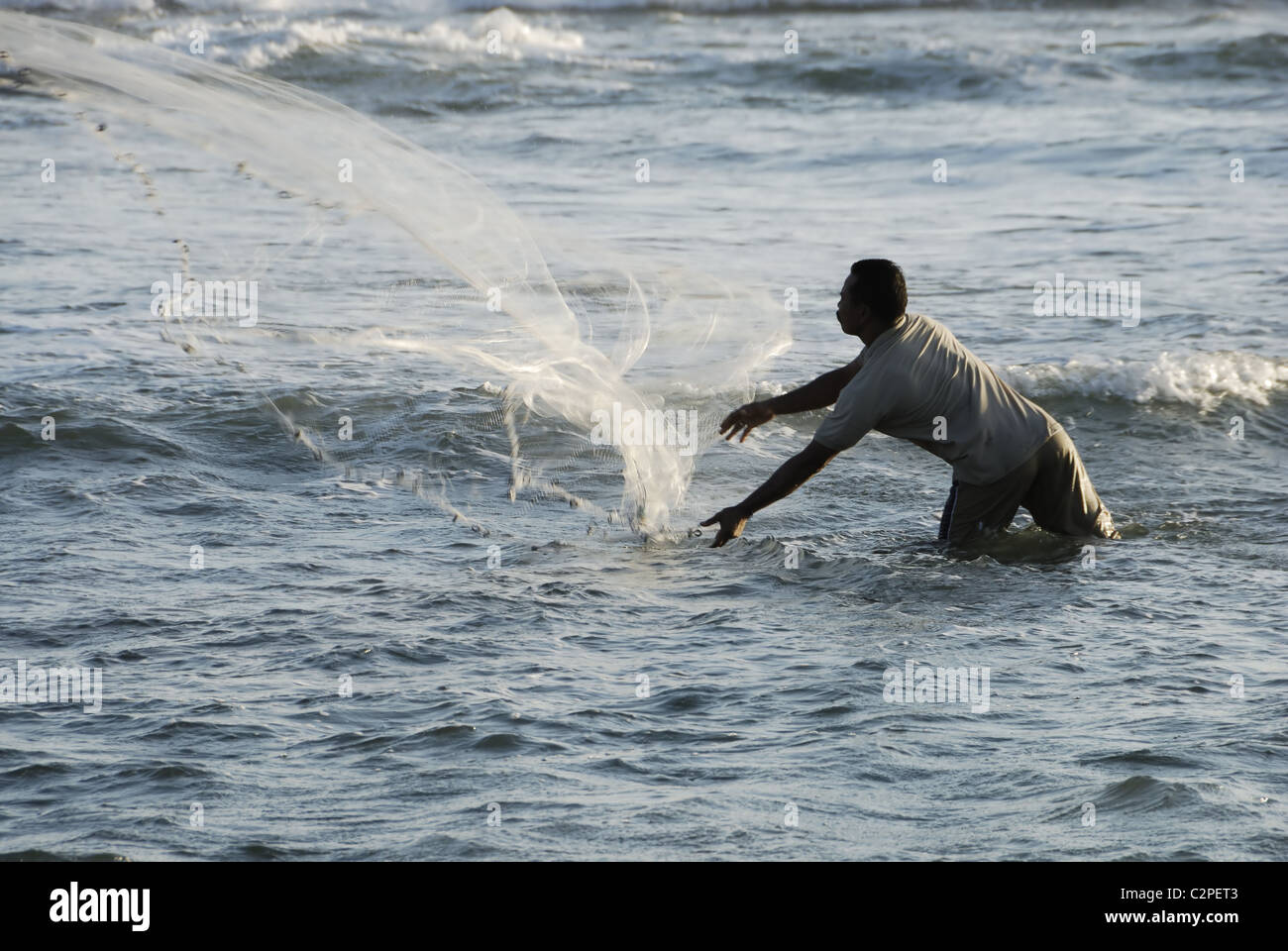 Fishing cast net bali indonesia hi-res stock photography and images - Alamy